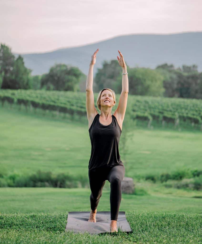 vineyard winery yoga veritas charlottesville virginia vineyard