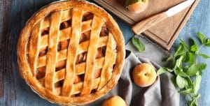 From scratch peach pie