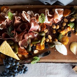 Photo of a Charcuterie Board at Early Mountain Vineyards