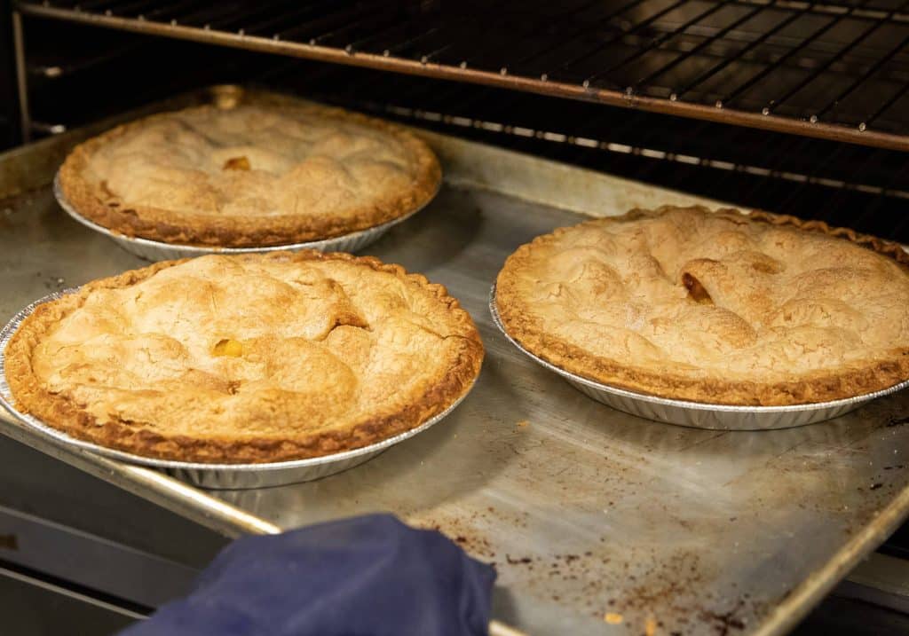 Peach pie at Chiles Peach Orchard