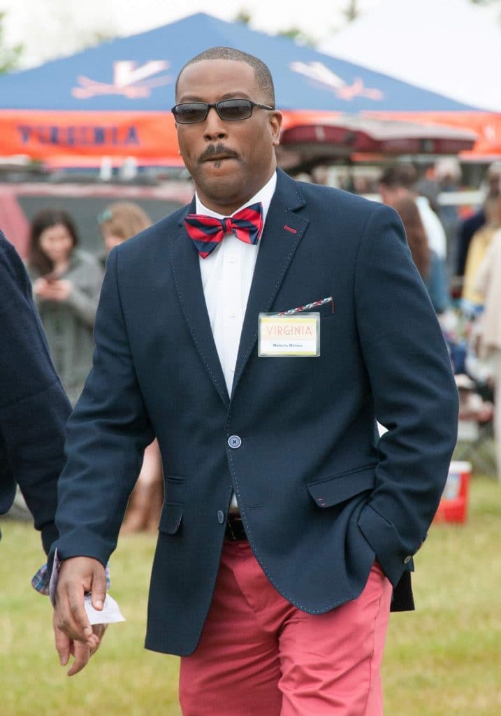 Men's steeplechase fashion at Foxfield races