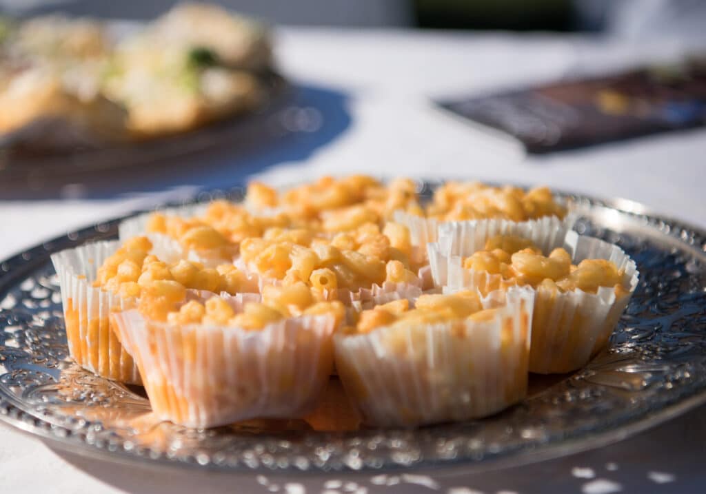 Montpelier Hunt Races mac and cheese cups, Image: © Wine & Country Life