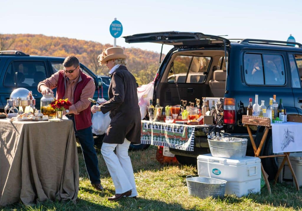 Montpelier Hunt Races trunk tailgate, Image: © Wine & Country Life