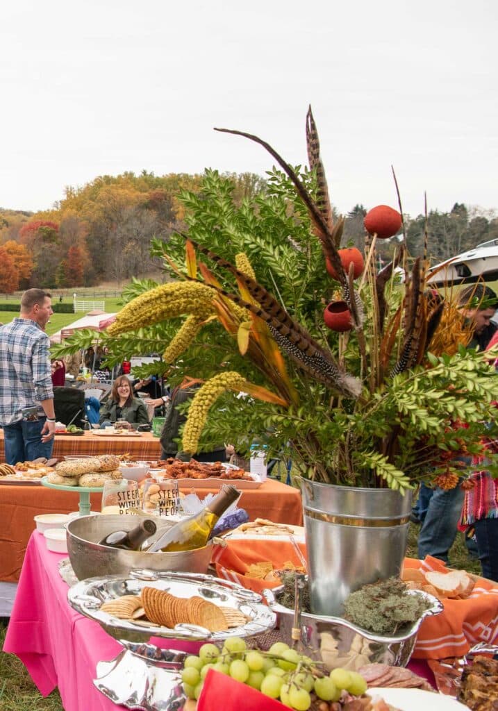 Montpelier Hunt Races floral decor, Image: © Wine & Country Life