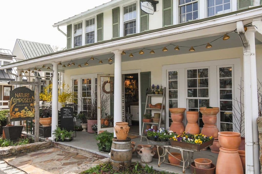 Front patio of Nature Composed in Middleburg by photographer RL Johnson