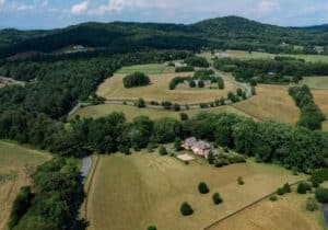 Drone shot of the Blandemar Farm Estates