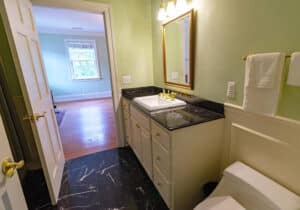 Interior shot of the bathroom at Blandemar Farm Estates