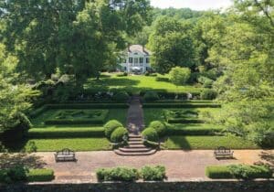 Exterior shot of the lawn at the Edgemont property