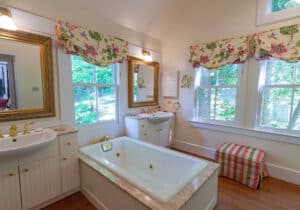 Interior shot of the Holly Hollow property's bathroom