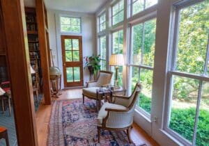 Interior shot of Holly Hollow living room area