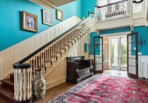 Interior shot of the stairway