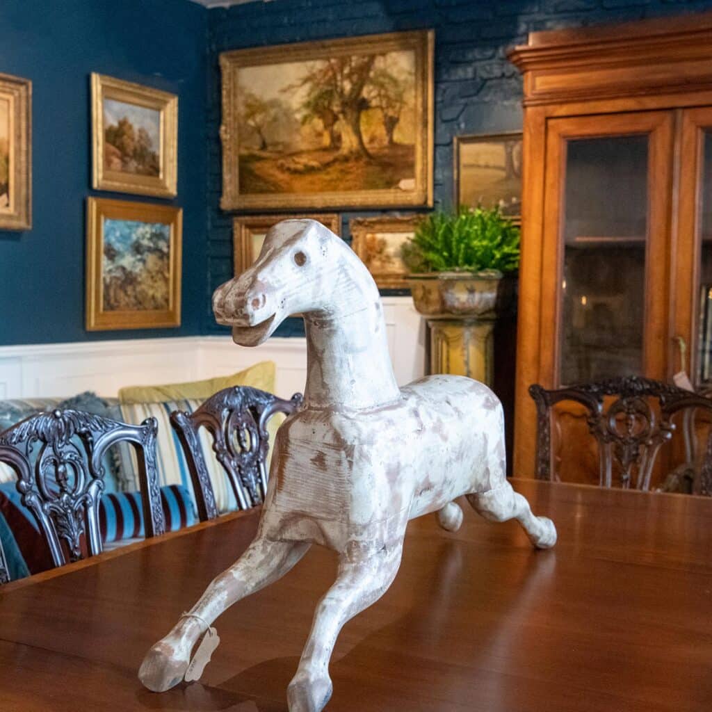 Interior shot of Antiques on Washington Street in Middleburg