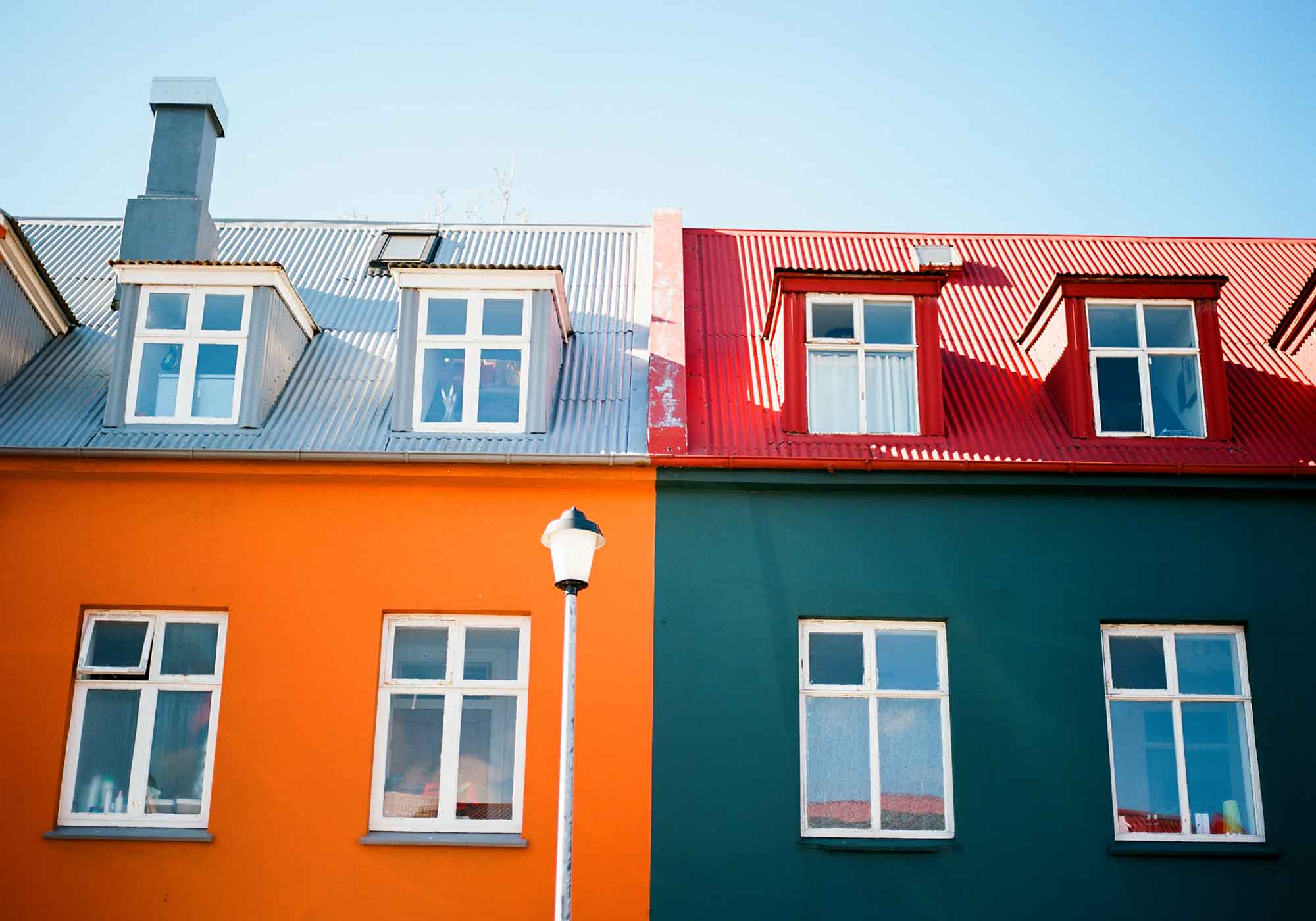 Beautiful Colorful Architecture in Iceland