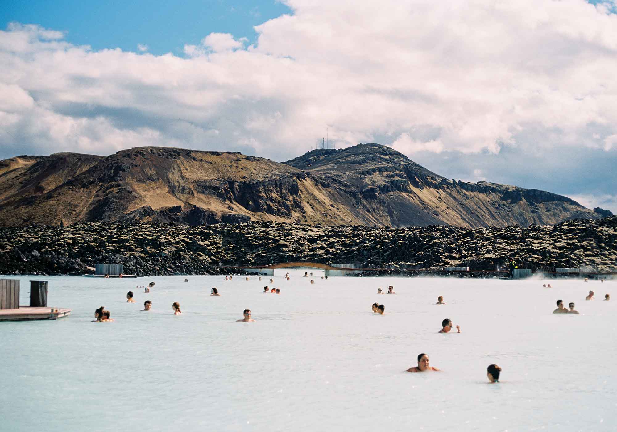 Beautiful Hot Springs Spa Bathing in Iceland