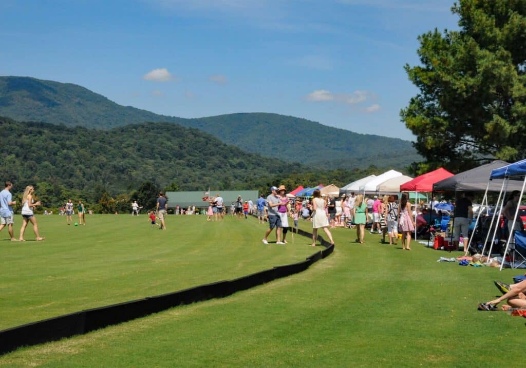 Sunday Polo at king family vineyards Roseland Polo Virginia Poo