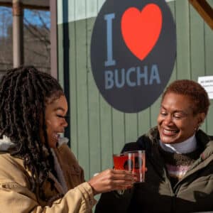 Photo of women enjoying bucha in Waynesboro