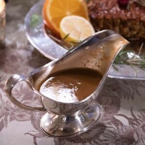 holiday vegan dinner gravy boat