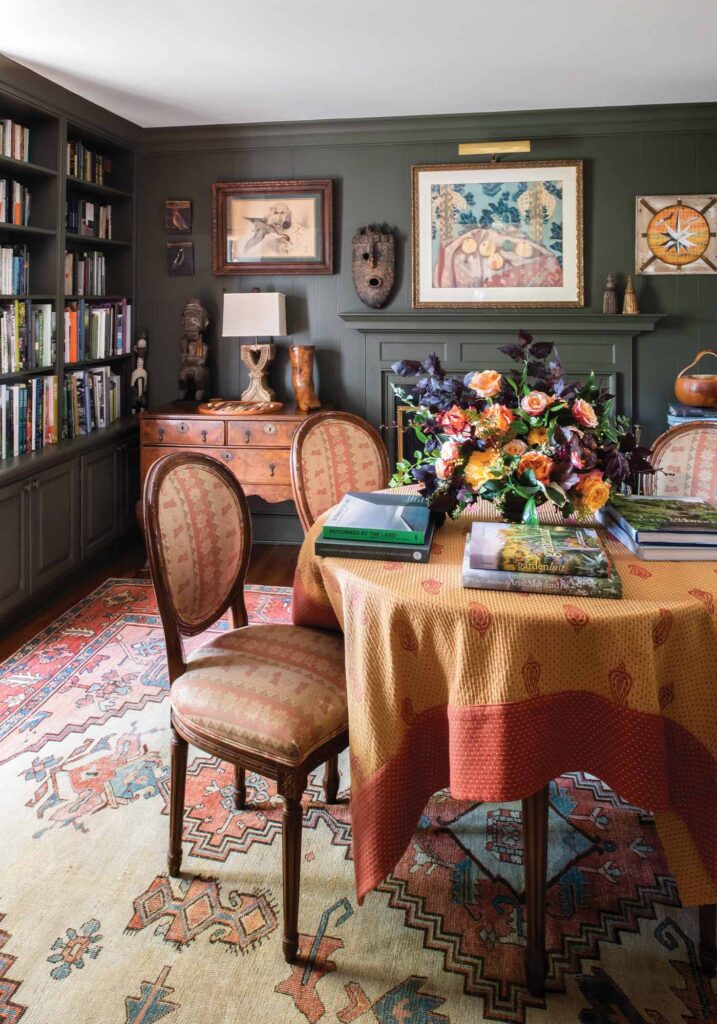 historic waterperry library interior