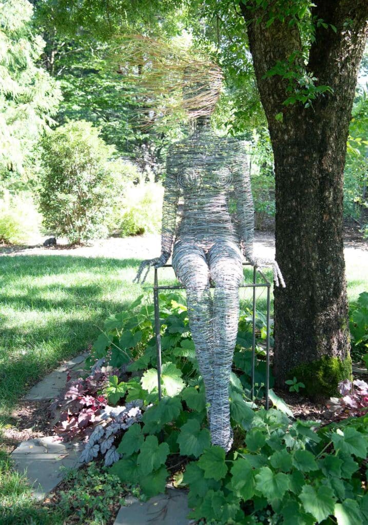 historic waterperry garden statue exterior