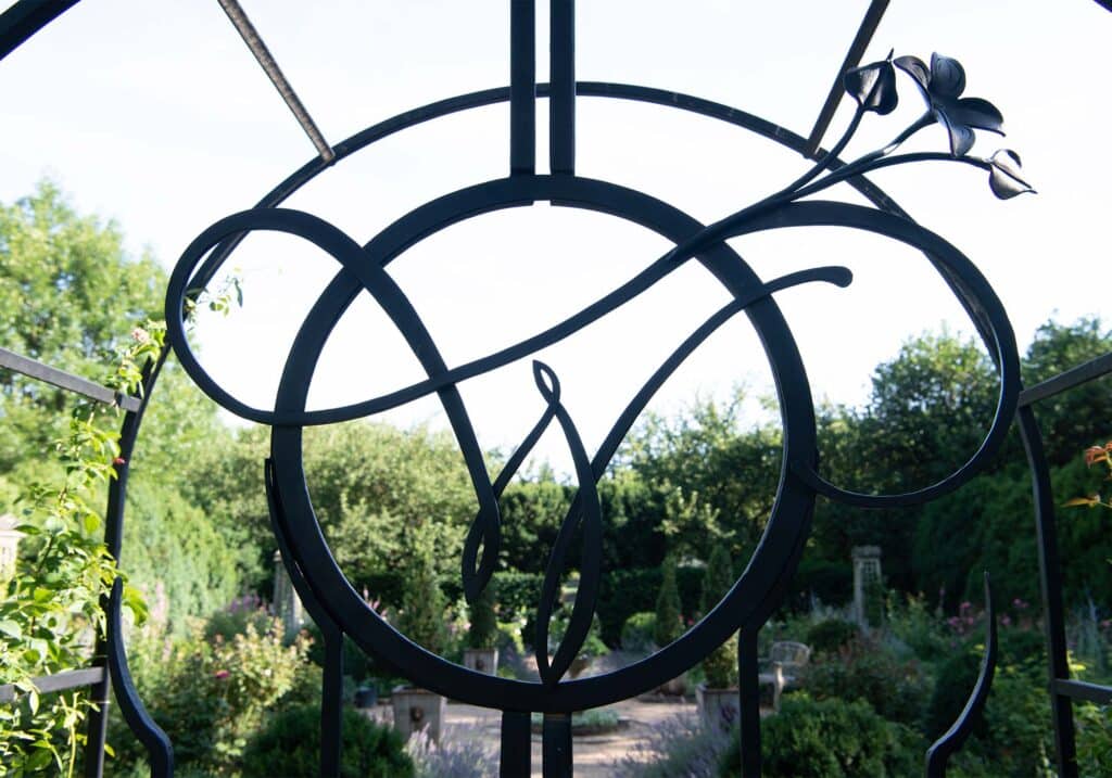 historic waterperry iron feature garden exterior