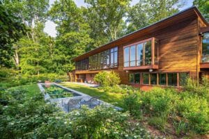 Exterior shot of a house - Jennifer Horn Landscape Architecture