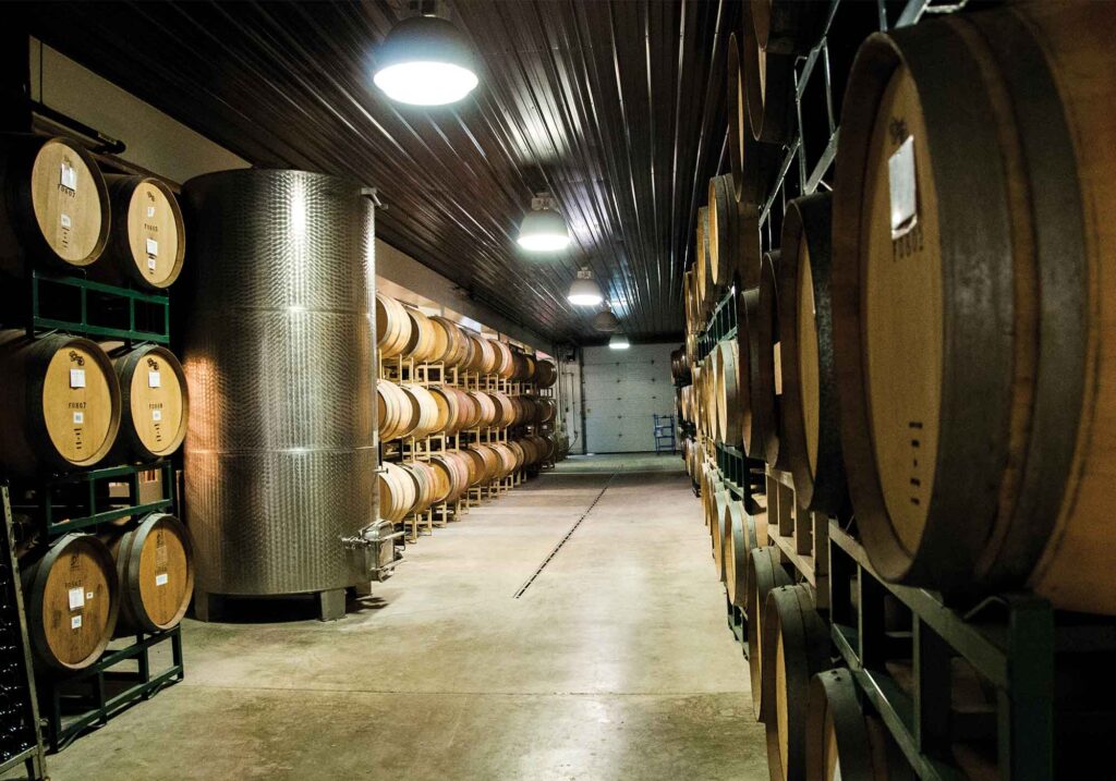 Veritas barrel room