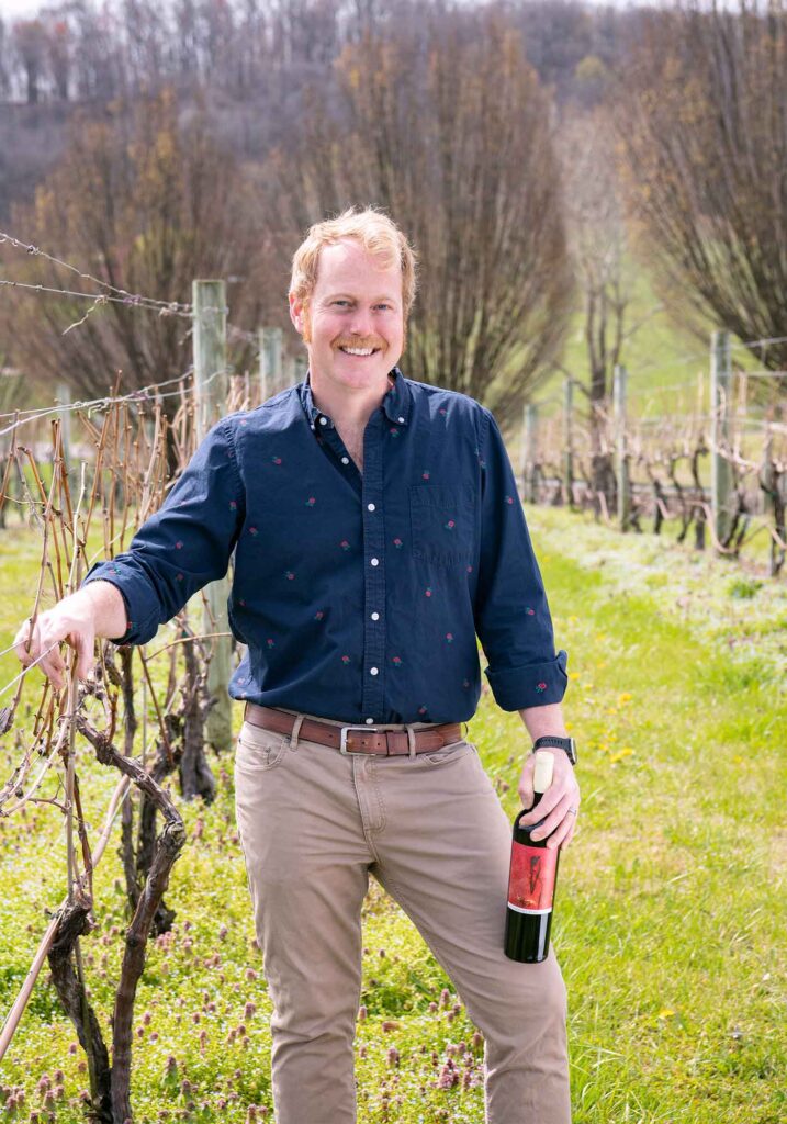 head winemaker lee hartman of shenandoah valley bluestone vineyard