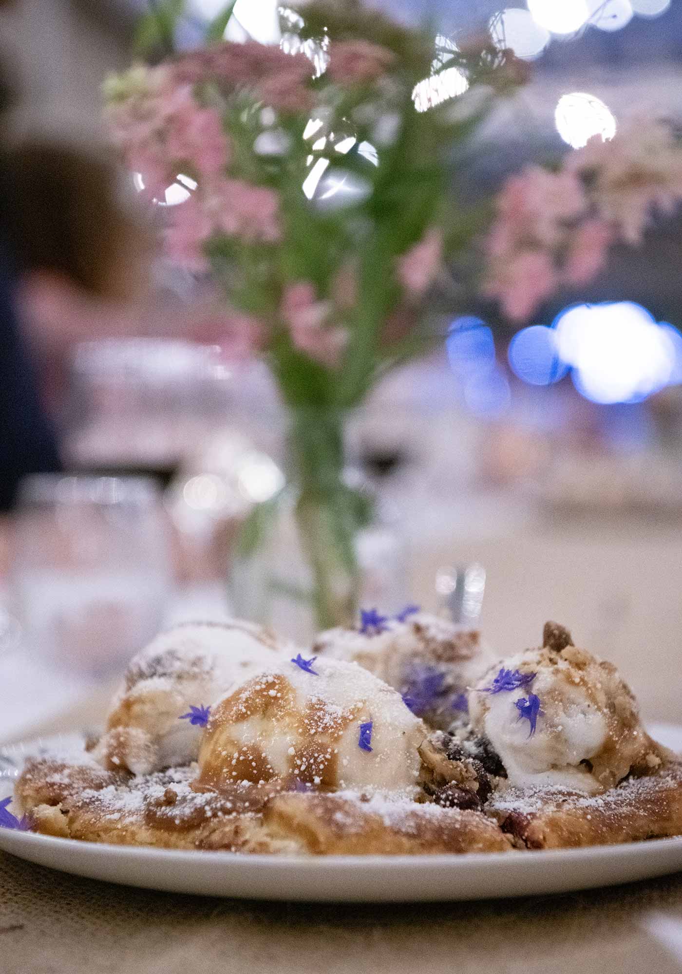 Veritas Dinner Supper Series featuring BLOOM, Cherries & Berries Galette baked by Kind Baking Company, Veritas Winery in Virginia.