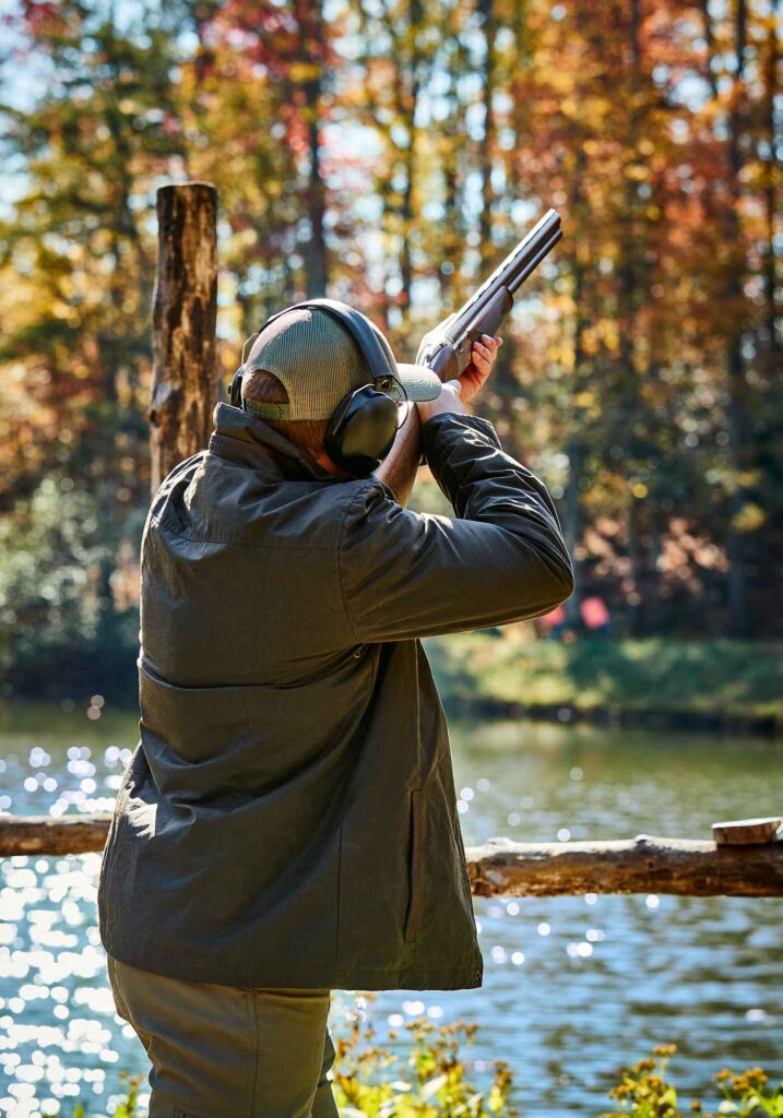 Shooting Clays at Primland Resort in Fall. Meadows of Dan, VA